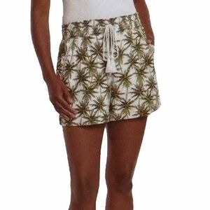 Briggs Large Linen Blend Tropical Shorts